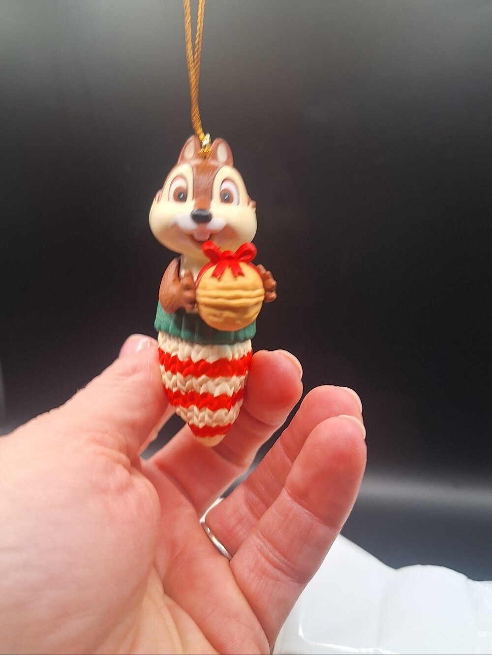 This vintage Disney GrolieR CHIP Christmas Magic Holiday Ornament